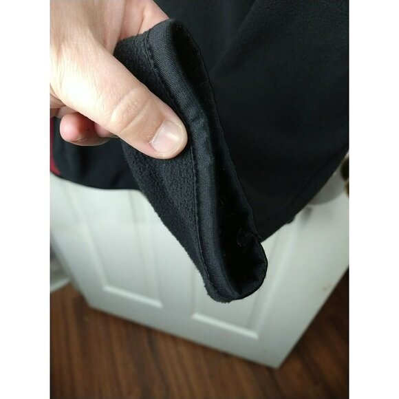 Athletic Red Black Full Zip Long Sleeve Fleece Jacket. Size S - Picture 10 of 13